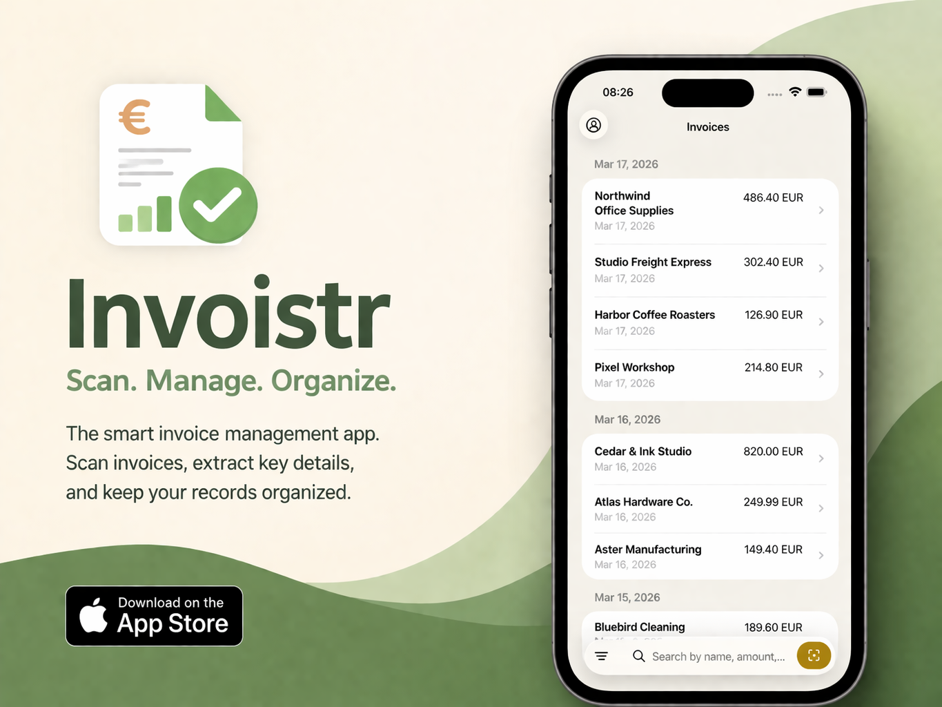 Shell Scan Invoice Invoistr | Invoice Scanner for iPhone with CSV Export
